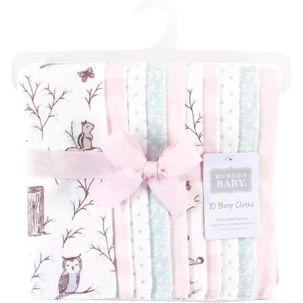 Hudson Baby Unisex Baby Cotton Flannel Burp Cloths, Lemons, One Size