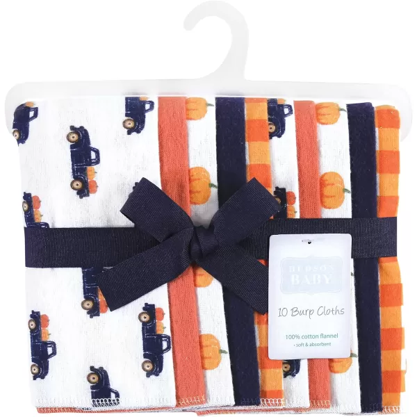 Hudson Baby Unisex Baby Cotton Flannel Burp Cloths, Lemons, One Size