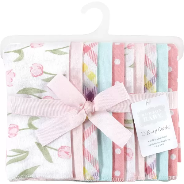 Hudson Baby Unisex Baby Cotton Flannel Burp Cloths, Lemons, One Size