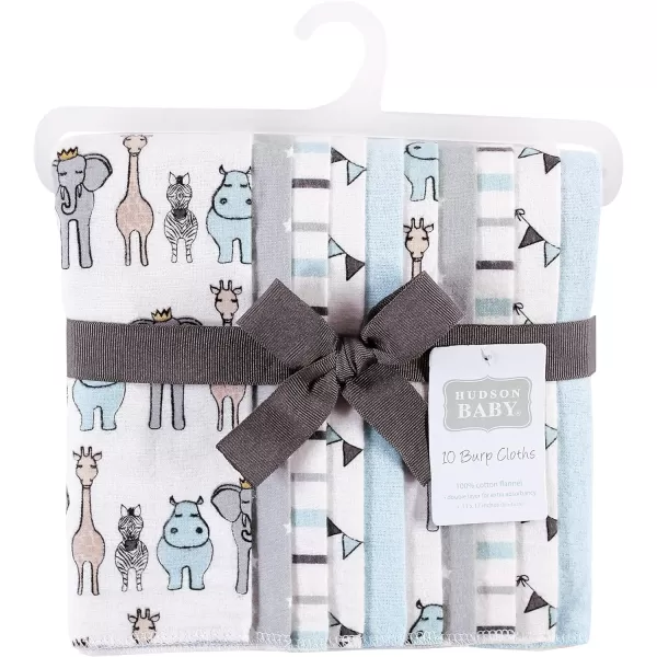 Hudson Baby Unisex Baby Cotton Flannel Burp Cloths, Lemons, One Size