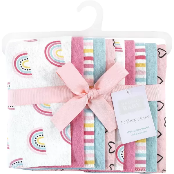 Hudson Baby Unisex Baby Cotton Flannel Burp Cloths, Lemons, One Size