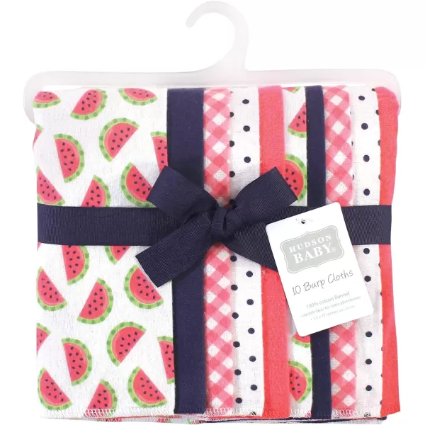 Hudson Baby Unisex Baby Cotton Flannel Burp Cloths, Lemons, One Size