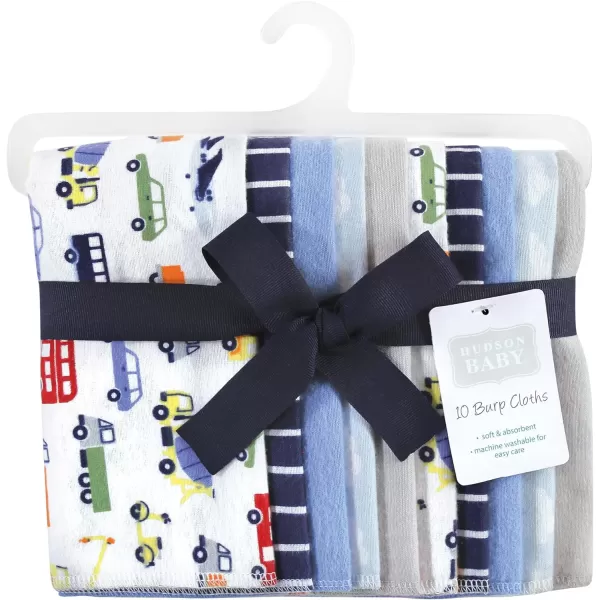 Hudson Baby Unisex Baby Cotton Flannel Burp Cloths, Lemons, One Size