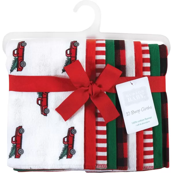 Hudson Baby Unisex Baby Cotton Flannel Burp Cloths, Lemons, One Size