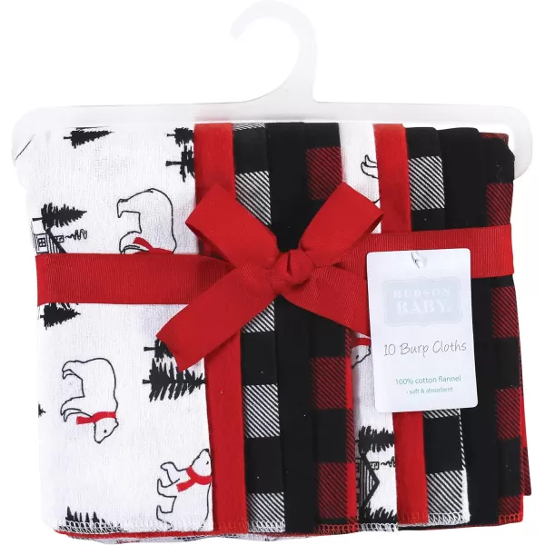 Hudson Baby Unisex Baby Cotton Flannel Burp Cloths, Lemons, One Size