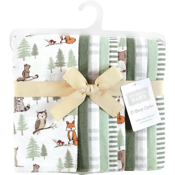 Hudson Baby Unisex Baby Cotton Flannel Burp Cloths, Lemons, One Size