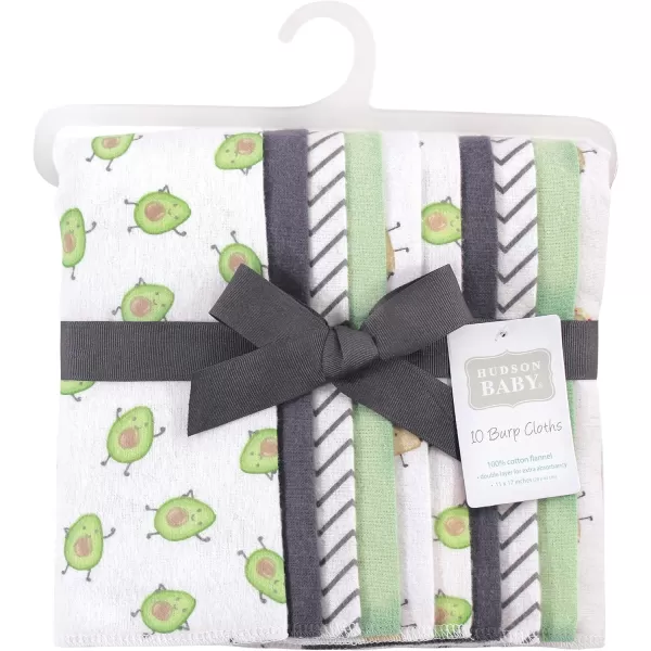 Hudson Baby Unisex Baby Cotton Flannel Burp Cloths, Lemons, One Size