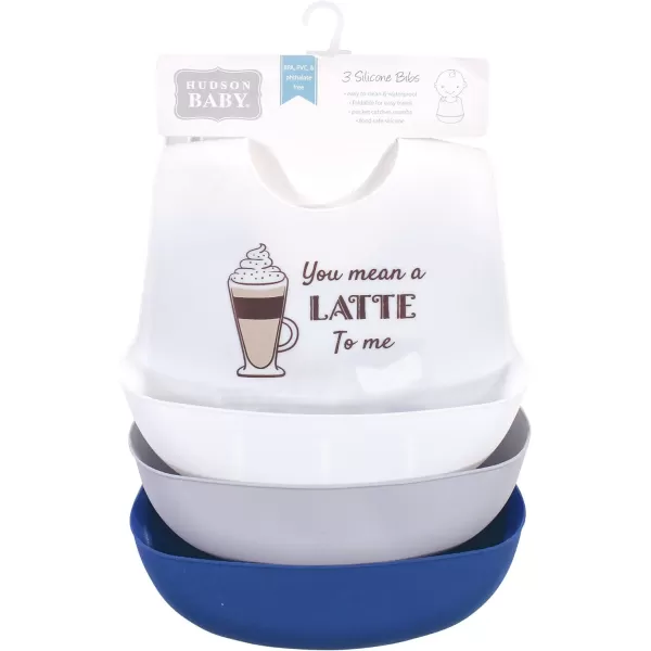 Hudson Baby Unisex Baby Silicone Bibs