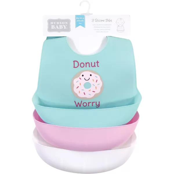Hudson Baby Unisex Baby Silicone Bibs