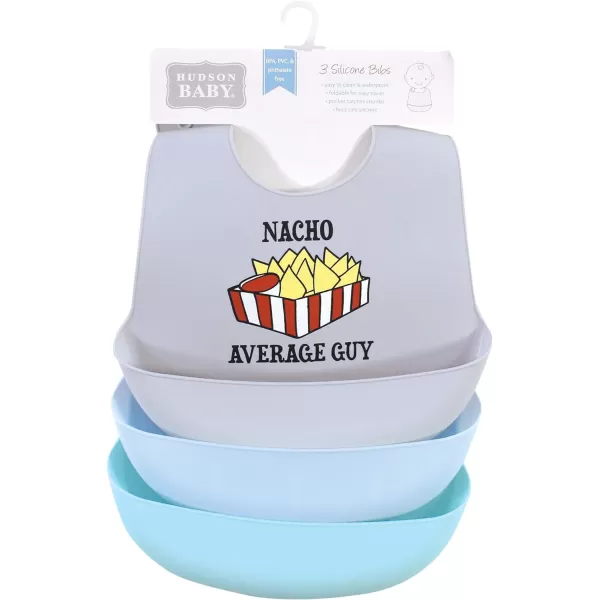Hudson Baby Unisex Baby Silicone Bibs