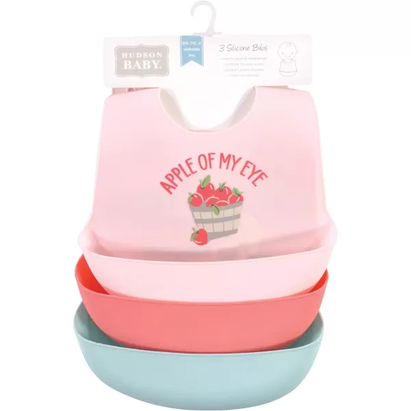 Hudson Baby Unisex Baby Silicone Bibs