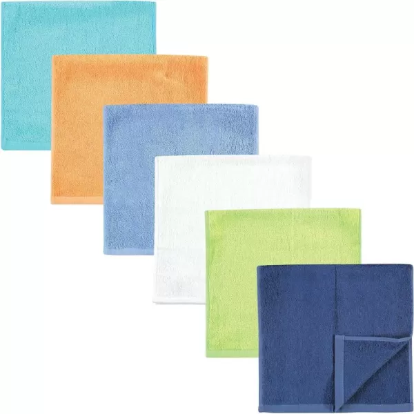 Hudson Baby Baby Rayon from Bamboo Burpcloth 6pk, Tropical, One Size