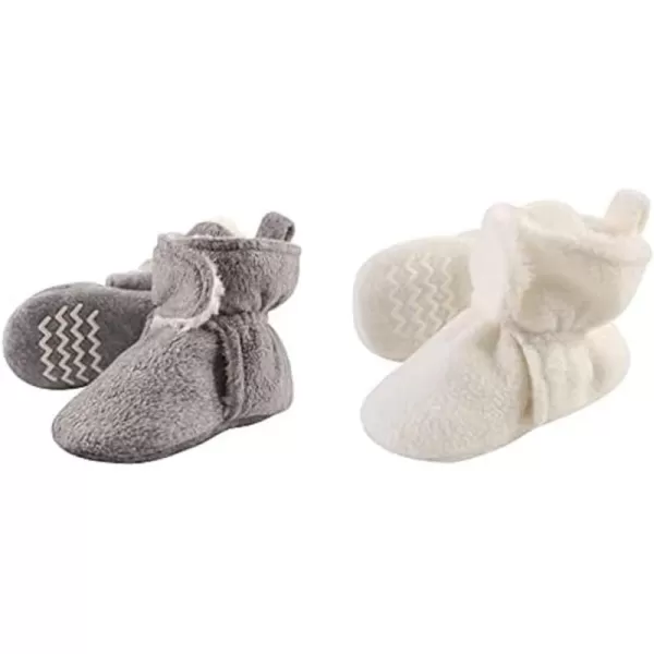 Hudson Baby Cozy Fleece and Sherpa Booties, 2-Pack