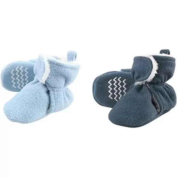 Hudson Baby Cozy Fleece and Sherpa Booties, 2-Pack