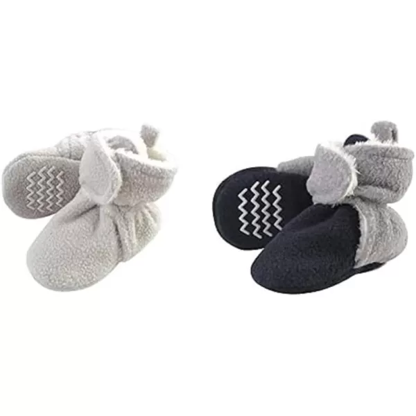 Hudson Baby Cozy Fleece and Sherpa Booties, 2-Pack