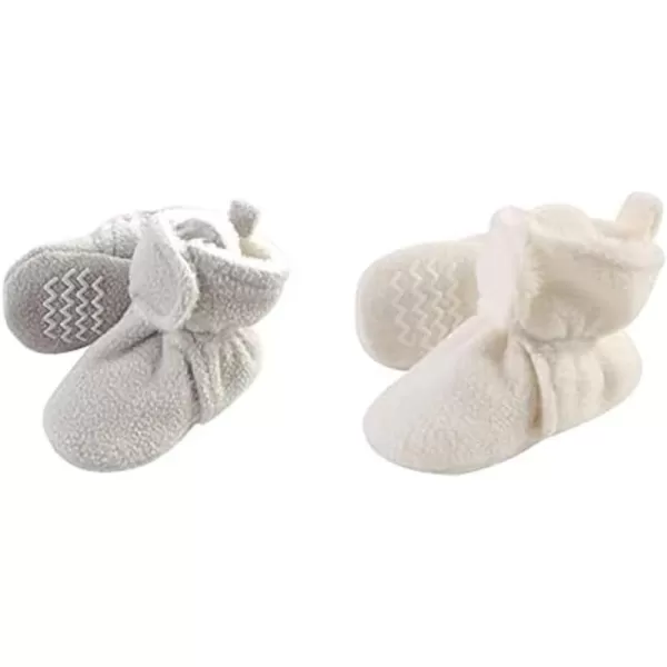 Hudson Baby Cozy Fleece and Sherpa Booties, 2-Pack