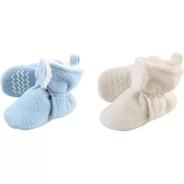 Hudson Baby Cozy Fleece and Sherpa Booties, 2-Pack