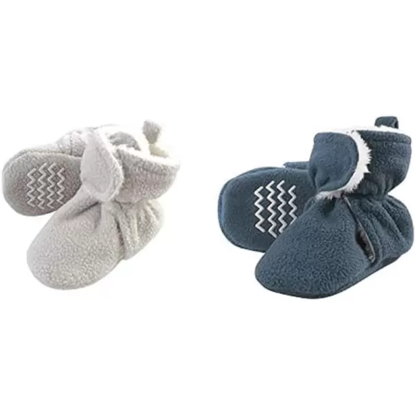 Hudson Baby Cozy Fleece and Sherpa Booties, 2-Pack