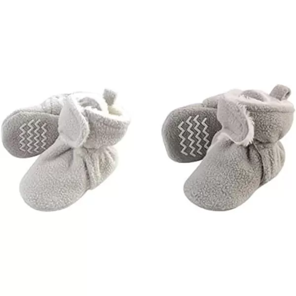 Hudson Baby Cozy Fleece and Sherpa Booties, 2-Pack