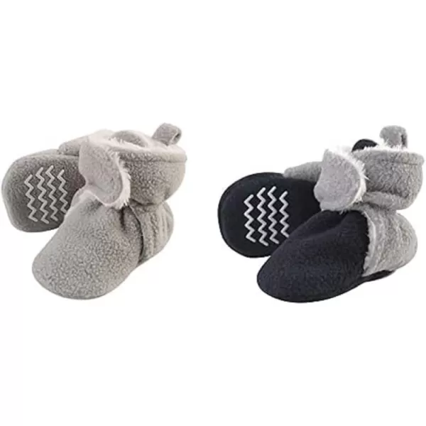 Hudson Baby Cozy Fleece and Sherpa Booties, 2-Pack