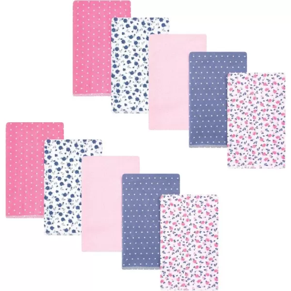 Hudson Baby Unisex Baby Cotton Flannel Burp Cloths, Lemons, One Size