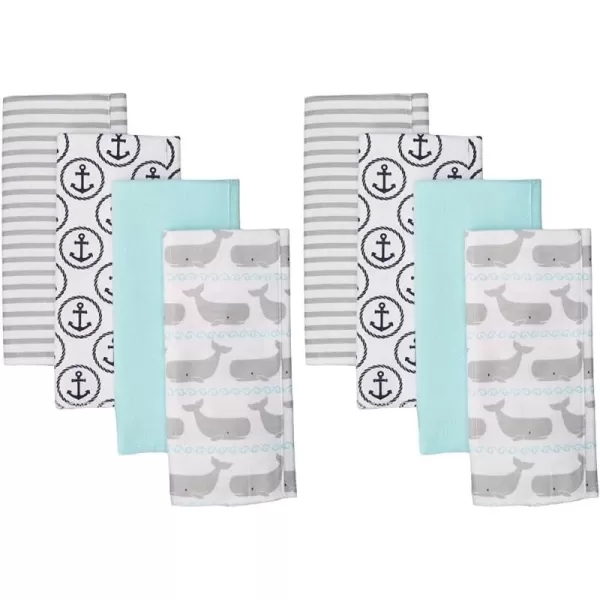 Hudson Baby Unisex Baby Cotton Flannel Burp Cloths, Lemons, One Size