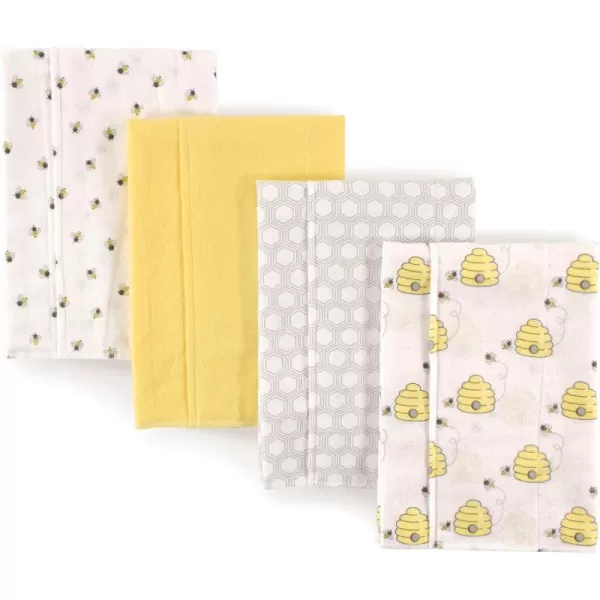 Hudson Baby Unisex Baby Cotton Flannel Burp Cloths, Lemons, One Size