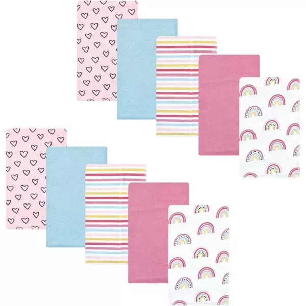 Hudson Baby Unisex Baby Cotton Flannel Burp Cloths, Lemons, One Size