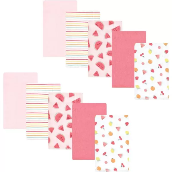 Hudson Baby Unisex Baby Cotton Flannel Burp Cloths, Lemons, One Size