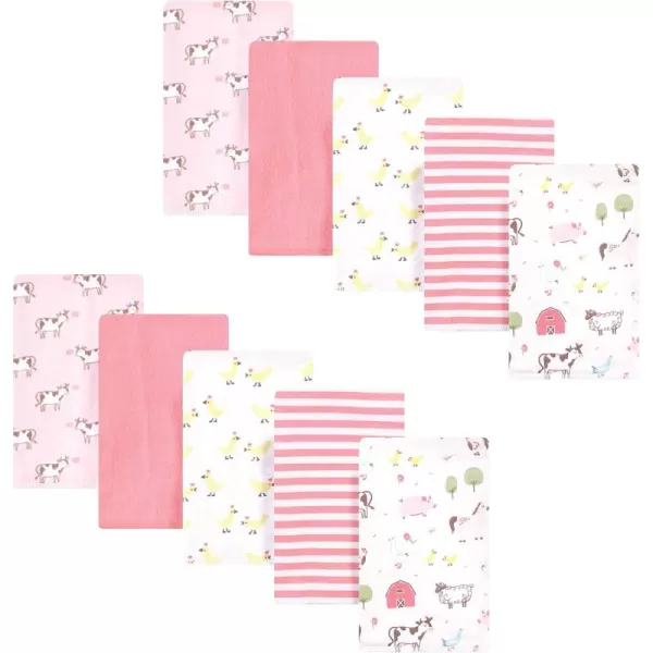 Hudson Baby Unisex Baby Cotton Flannel Burp Cloths, Lemons, One Size