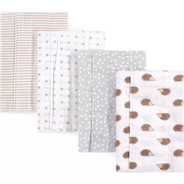 Hudson Baby Unisex Baby Cotton Flannel Burp Cloths, Lemons, One Size