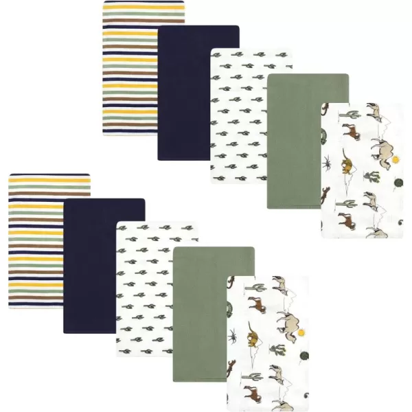 Hudson Baby Unisex Baby Cotton Flannel Burp Cloths, Lemons, One Size