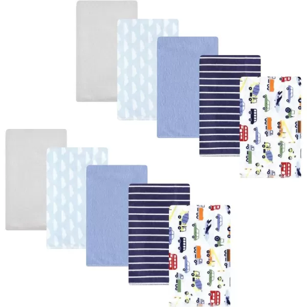 Hudson Baby Unisex Baby Cotton Flannel Burp Cloths, Lemons, One Size