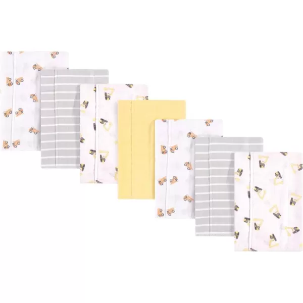 Hudson Baby Unisex Baby Cotton Flannel Burp Cloths, Lemons, One Size