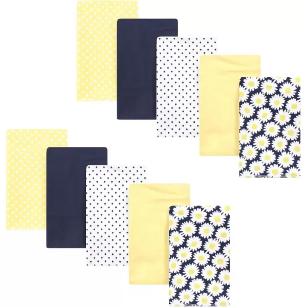 Hudson Baby Unisex Baby Cotton Flannel Burp Cloths, Lemons, One Size
