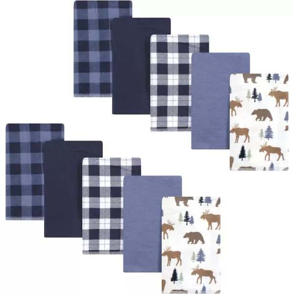 Hudson Baby Unisex Baby Cotton Flannel Burp Cloths, Lemons, One Size