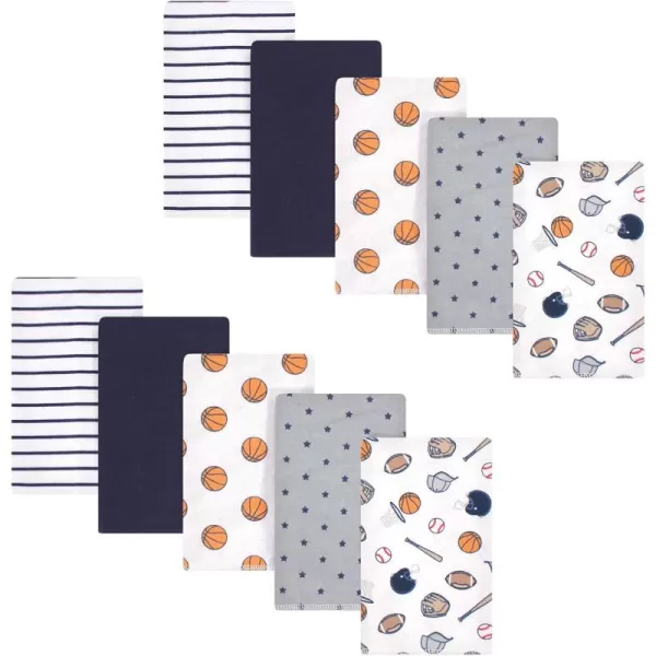 Hudson Baby Unisex Baby Cotton Flannel Burp Cloths, Lemons, One Size