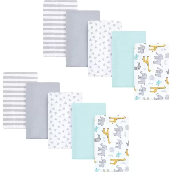Hudson Baby Unisex Baby Cotton Flannel Burp Cloths, Lemons, One Size