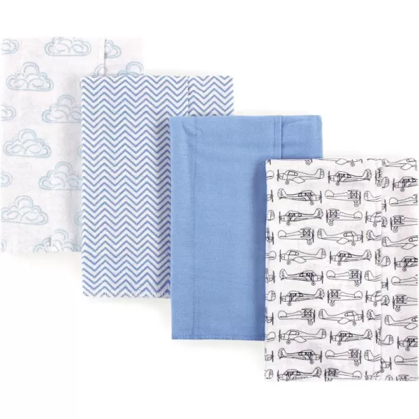 Hudson Baby Unisex Baby Cotton Flannel Burp Cloths, Lemons, One Size