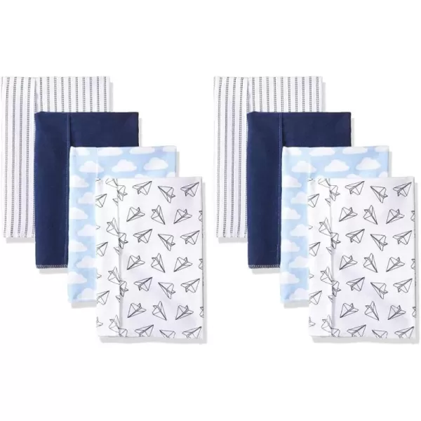 Hudson Baby Unisex Baby Cotton Flannel Burp Cloths, Lemons, One Size