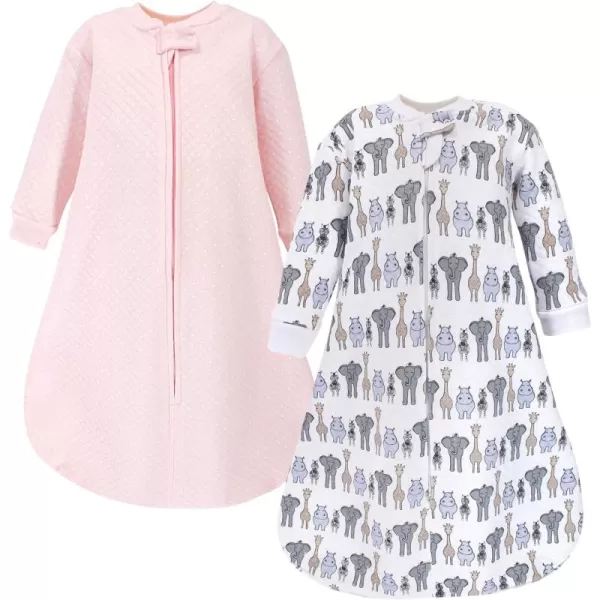 Hudson Baby Unisex BabyPremium Quilted Long Sleeve Sleeping Bag and Wearable Blanket