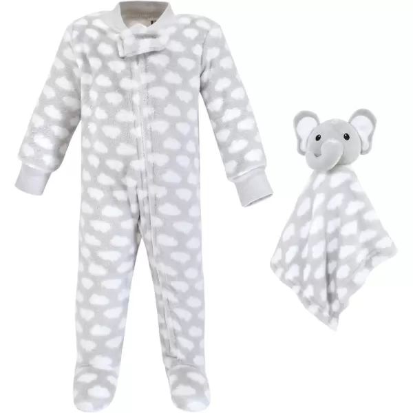 Hudson Baby Baby Girls' Flannel Plush Sleep and Play and Security Toy