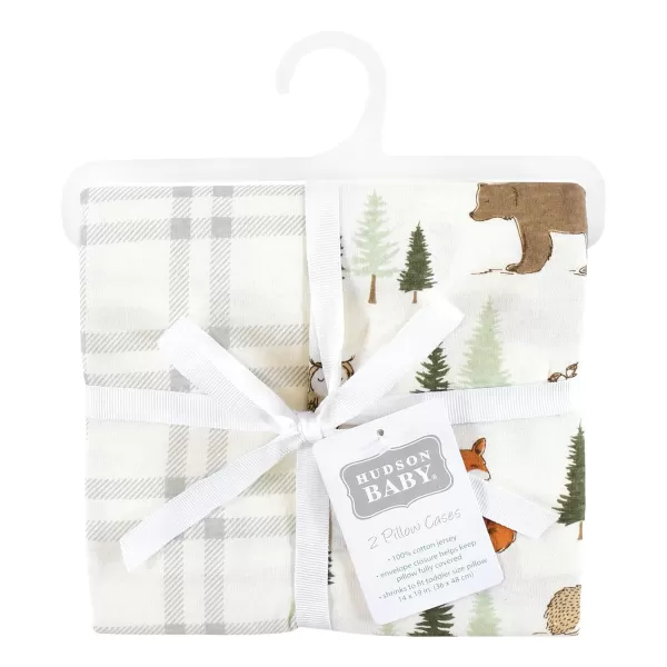 Hudson Baby Unisex Baby and Toddler Cotton Toddler Pillow Case, Heather Light Blue Cloud, One Size