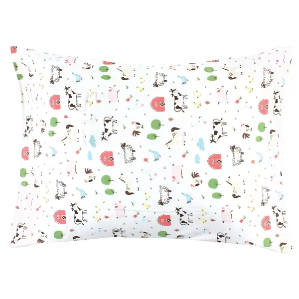 Hudson Baby Unisex Baby and Toddler Cotton Toddler Pillow Case, Heather Light Blue Cloud, One Size