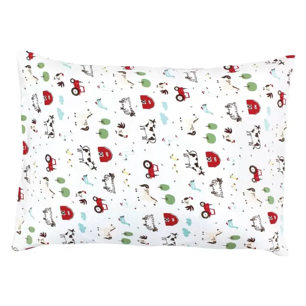 Hudson Baby Unisex Baby and Toddler Cotton Toddler Pillow Case, Heather Light Blue Cloud, One Size