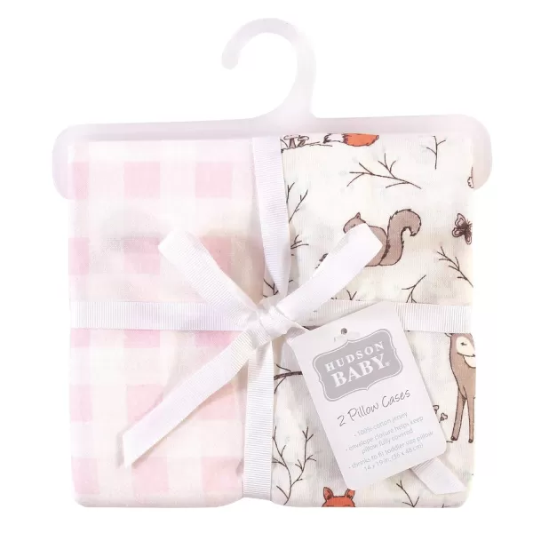 Hudson Baby Unisex Baby and Toddler Cotton Toddler Pillow Case, Heather Light Blue Cloud, One Size