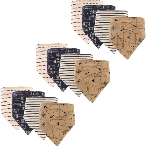 Hudson Baby Unisex Baby Cotton Bandana Bibs