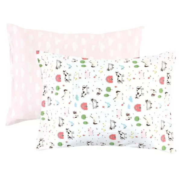 Hudson Baby Unisex Baby and Toddler Cotton Toddler Pillow Case, Heather Light Blue Cloud, One Size