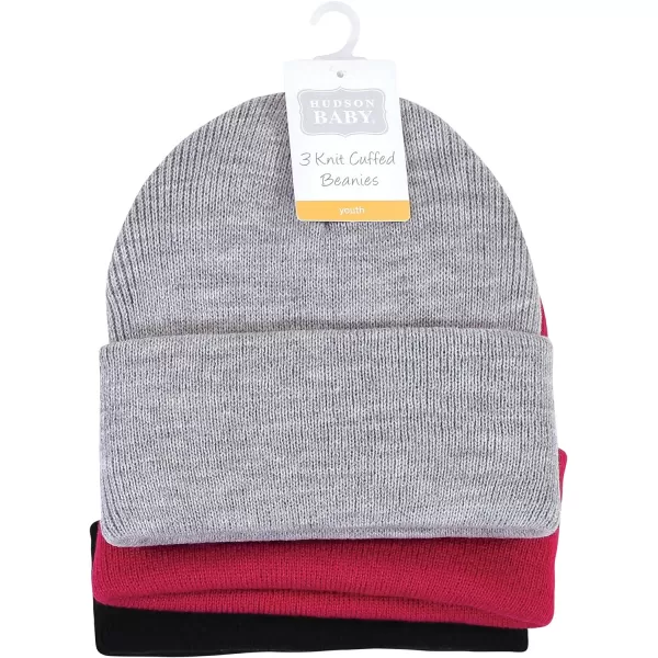Hudson Baby Knit Cuffed Beanie 3pk