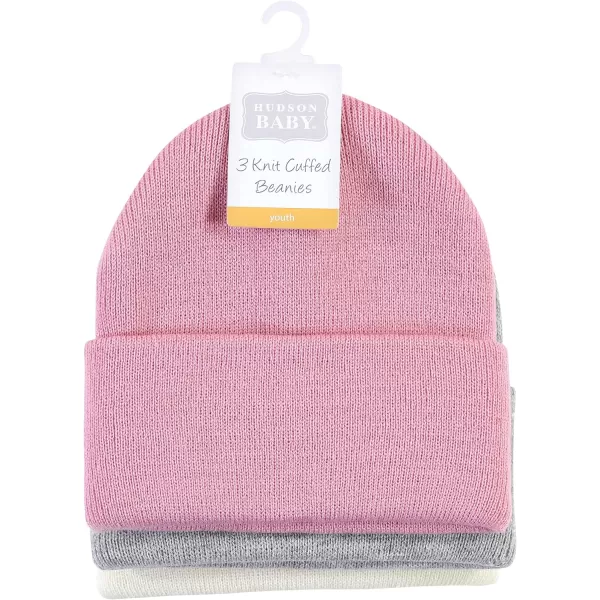 Hudson Baby Knit Cuffed Beanie 3pk